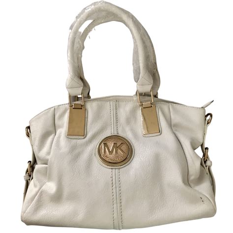 michael kors quilted white flower purse|small white Michael Kors bag.